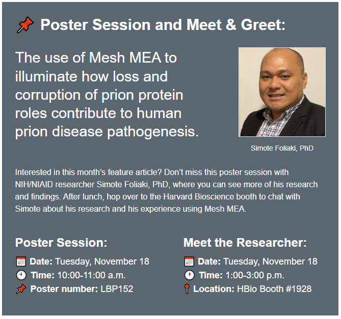 Poster Session and Meet & Greet info - Mesh MEA - Simote Foliaki